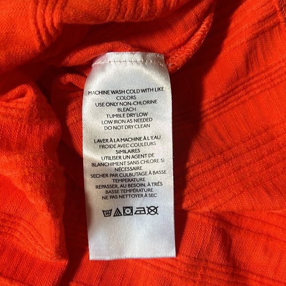 Pilcro Orange Cotton Cropped Tank Sz 2X C6 - Picture 4 of 5
